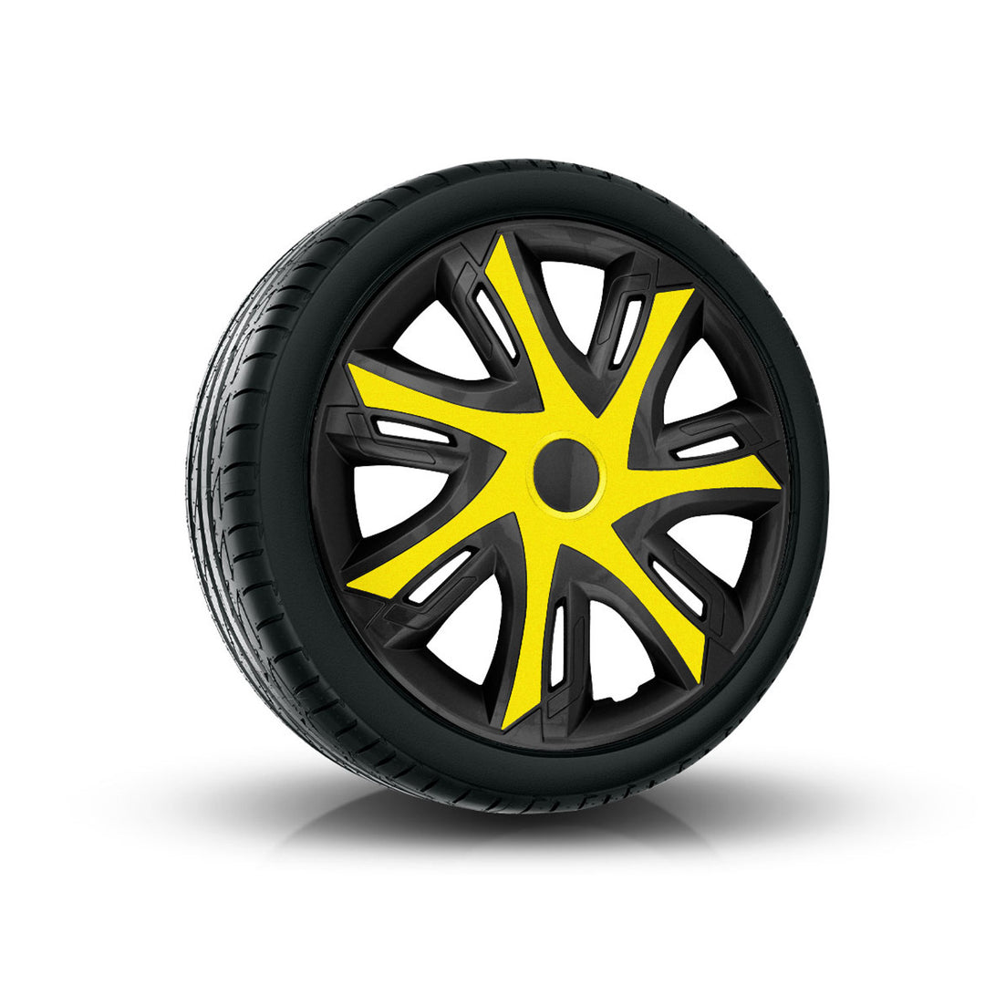 Capac jante universal 15'' NRM N-Power Bicolor negru-galben 1 buc