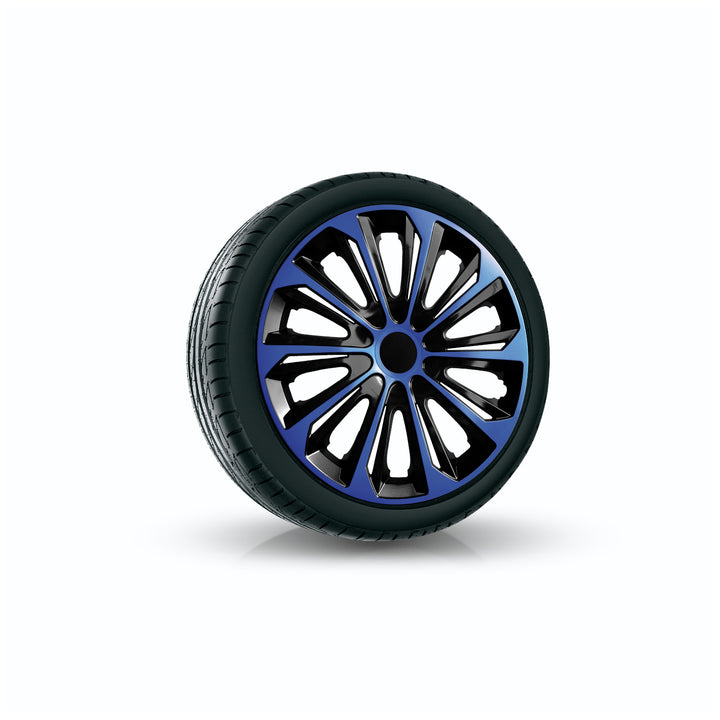 Capac jante universal 16'' NRM Strong Duo negru-albastru 1 buc