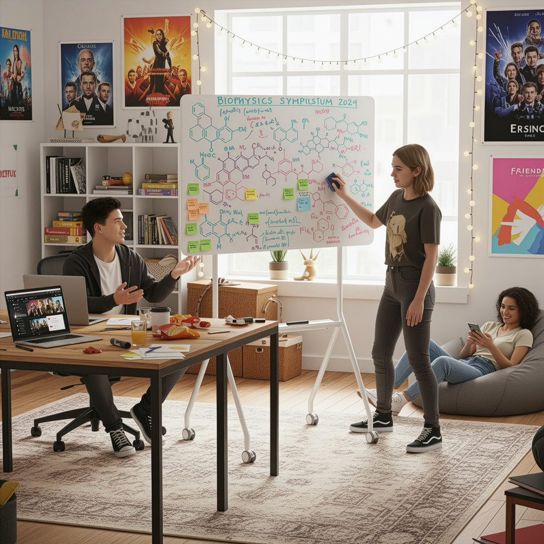 Tablă mobilă Ergo Office cu ștergere uscată, orientare orizontală, albă, cu o singură față, cu raft, dimensiuni tablă 1190x790mm, ER-306