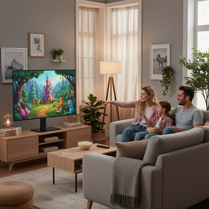 Suport TV universal Maclean, pentru dulap RTV, suport, max. 40kg, max. VESA 400x400, reglare înălțime și unghi, pentru televizoare 32-65", MC-1240
