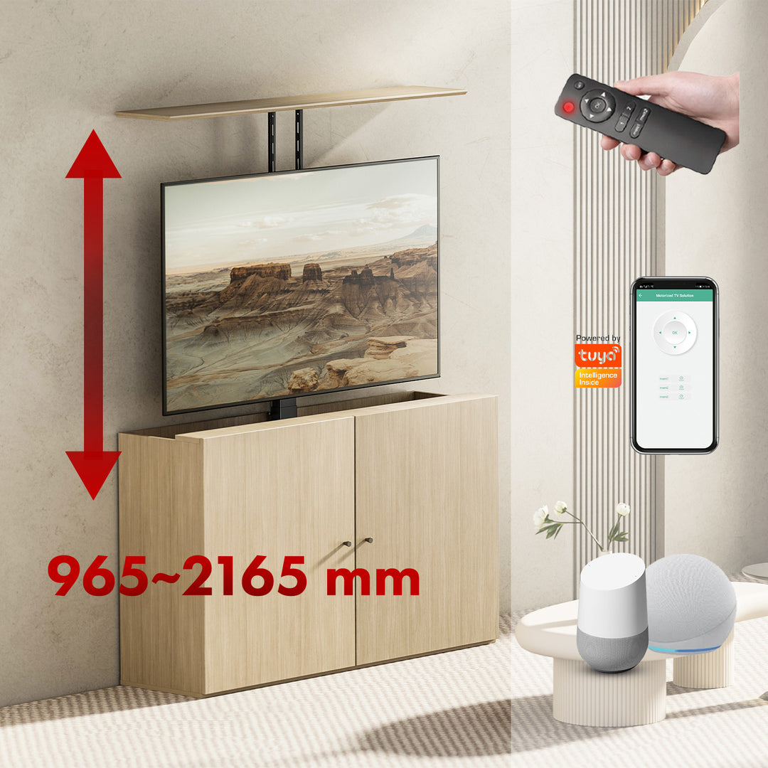 Suport electric pentru tavan și podea, Maclean extensibil, 43''-88''', VESA 600x400, max 60kg, 100-240V AC,50/60Hz