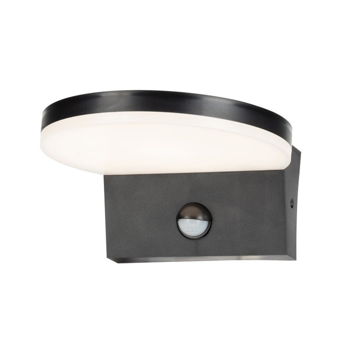 Lampă de perete exterioara Rabalux Batida, senzor de mișcare, 9W, negru