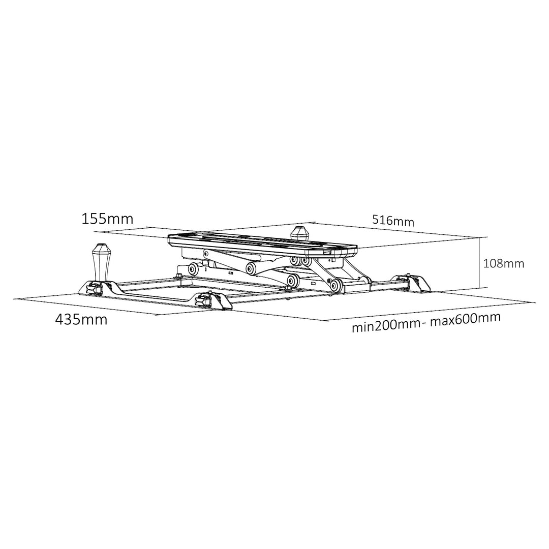 Suport TV electric pentru montare pe tavan Maclean, max VESA 600x400, pentru pereți înclinați, telecomandă, 32"-70", 35kg, MC-880 + Maclean HDMI 2.1a Cable, 3m, 8K HDR, MCTV-442