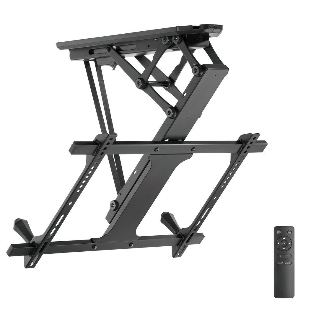 Suport TV electric pentru montare pe tavan Maclean, max VESA 600x400, pentru pereți înclinați, telecomandă, 32"-70", 35kg, MC-880 + Maclean HDMI 2.1a Cable, 3m, 8K HDR, MCTV-442
