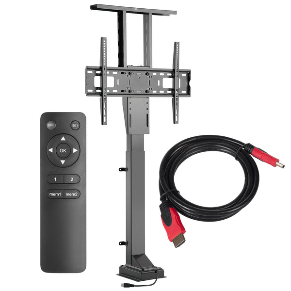 Suport electric cu cablu Mount Maclean, 37''-65''', VESA 600x400, max 50kg, MC-866 + HDMI 2.0 4K 3D UHD 1.8m CABLE 48 bit