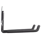 Set 2 suporturi de perete pentru bicicleta Maclean, pentru garaj, anvelope, unelte de grădină, scari, furtunuri de grădină, greutate max. 35 kg, MC-439 + cârlig de perete din oțel pentru garaj 35 kg negru
