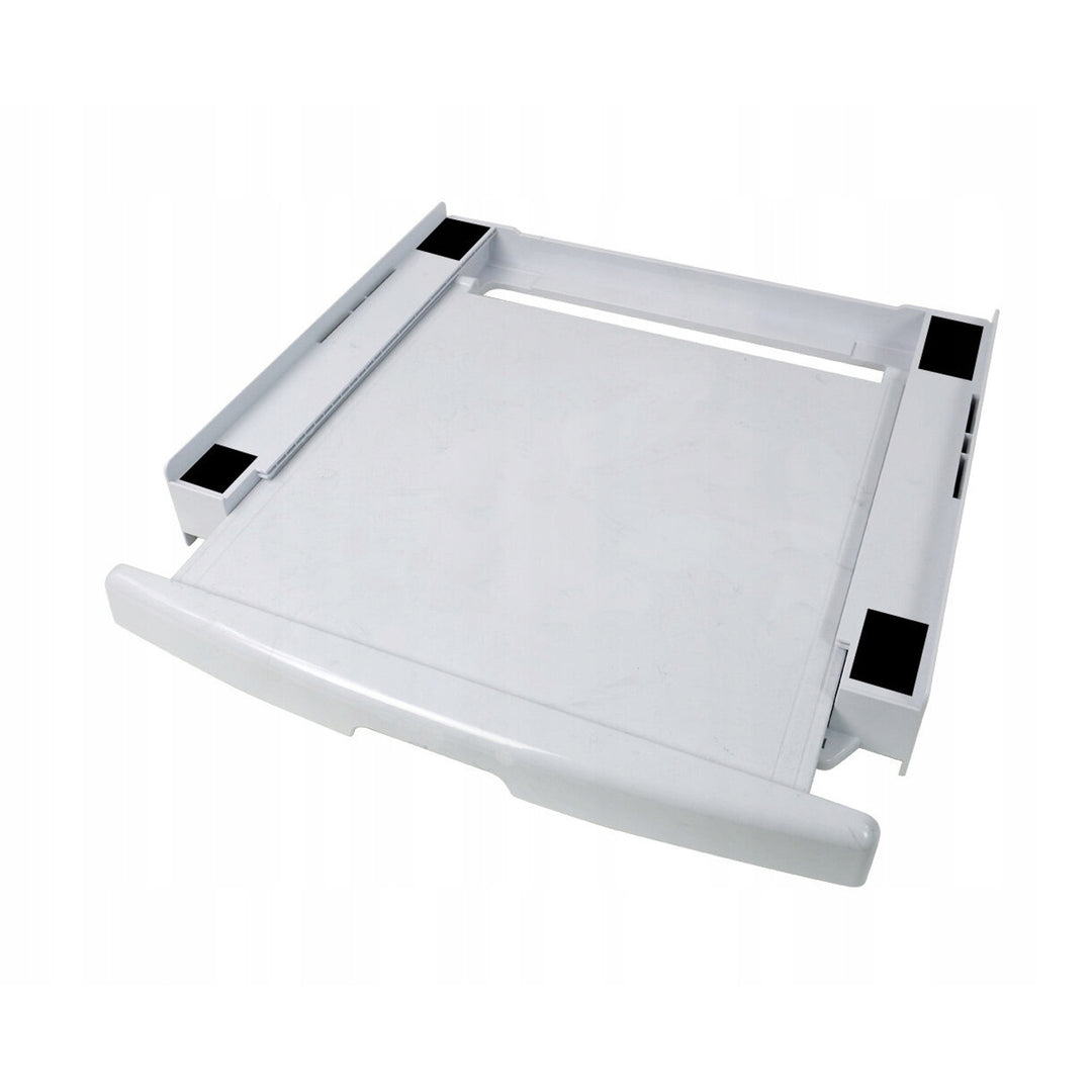 Racord universal pentru mașină de spălat și uscător, raft extensibil, 60 cm, alb, Scanpart