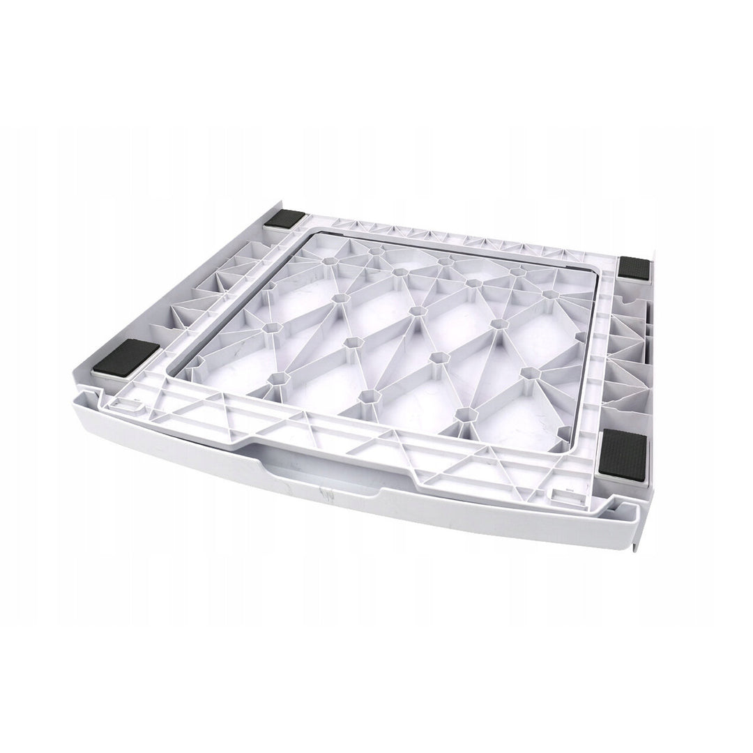 Racord universal pentru mașină de spălat și uscător, raft extensibil, 60 cm, alb, Scanpart