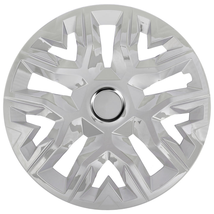 Capace de butuci universale 14'' NRM Perfecto lăcuite argintiu 4 bucăți