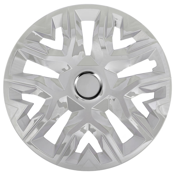 Capace de butuci universale 15'' NRM Perfecto lăcuite argintiu 4 bucăți