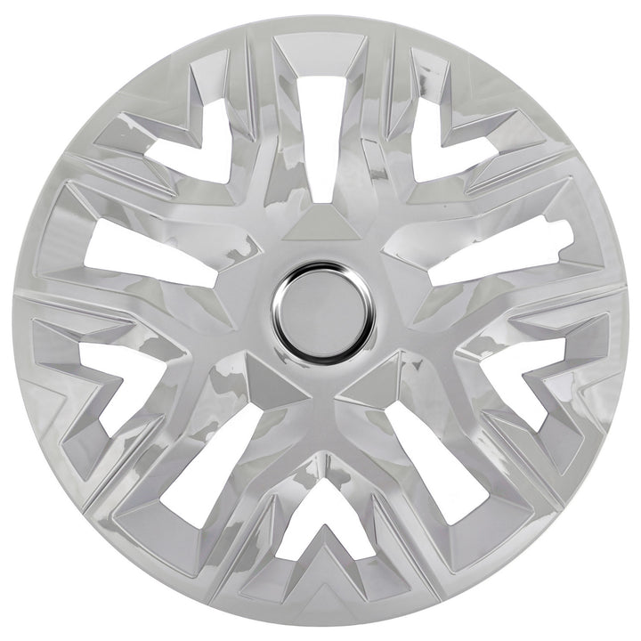 Capace de butuci universale 15'' NRM Perfecto lăcuite argintiu 4 bucăți
