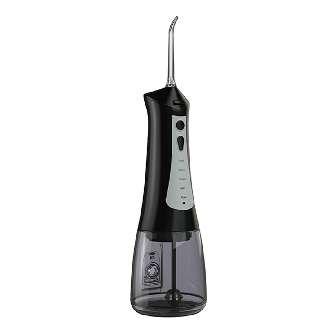 Irigator dentar LAFE, 5 moduri, 6 rezerve, negru, CleanPRO