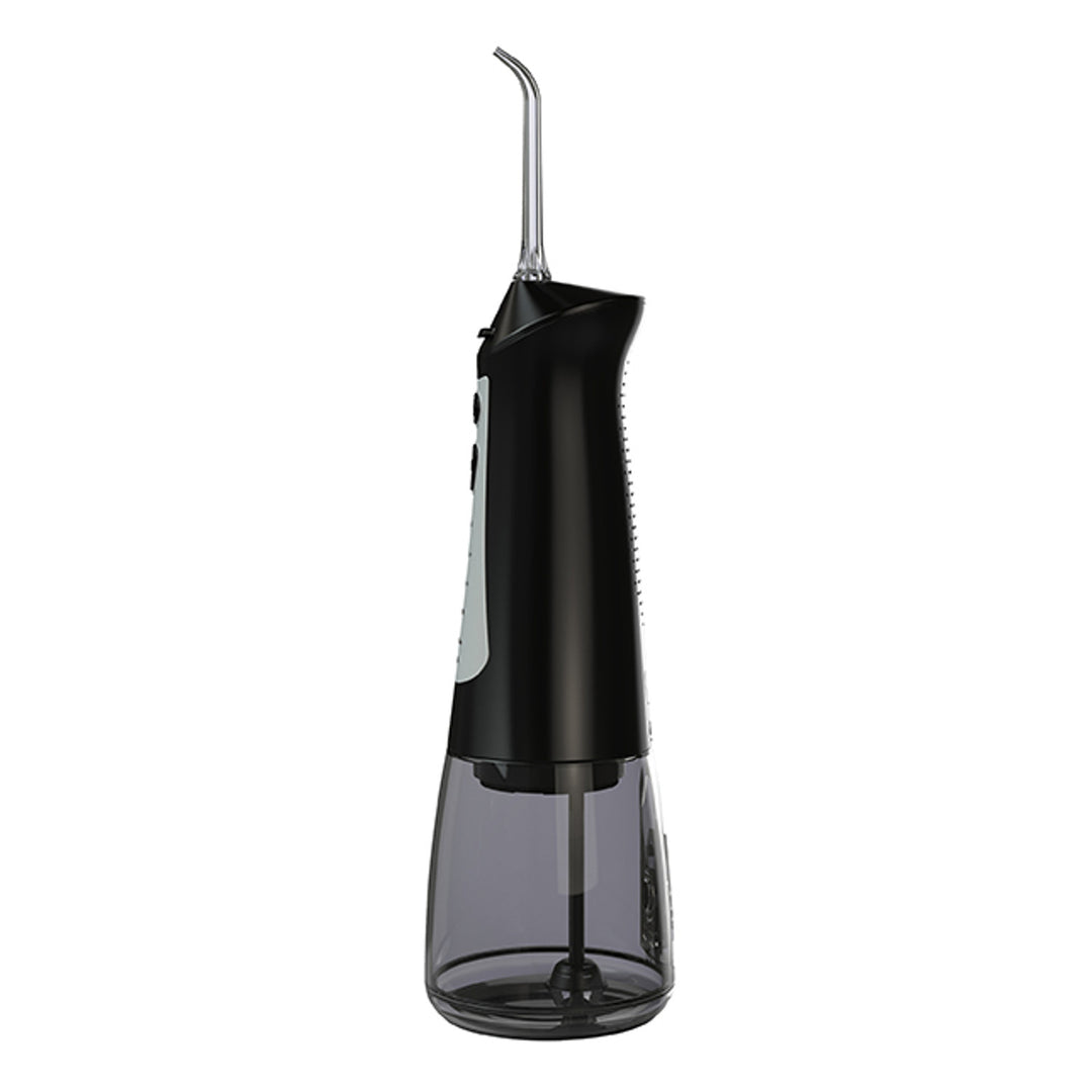 Irigator dentar LAFE, 5 moduri, 6 rezerve, negru, CleanPRO
