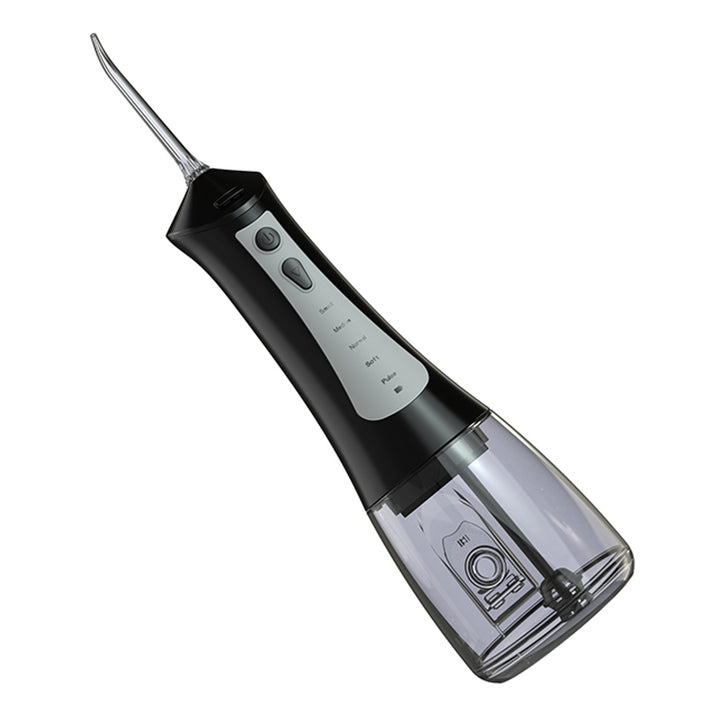 Irigator dentar LAFE, 5 moduri, 6 rezerve, negru, CleanPRO