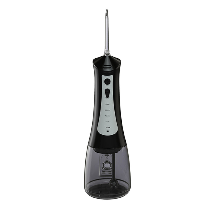 Irigator dentar LAFE, 5 moduri, 6 rezerve, negru, CleanPRO