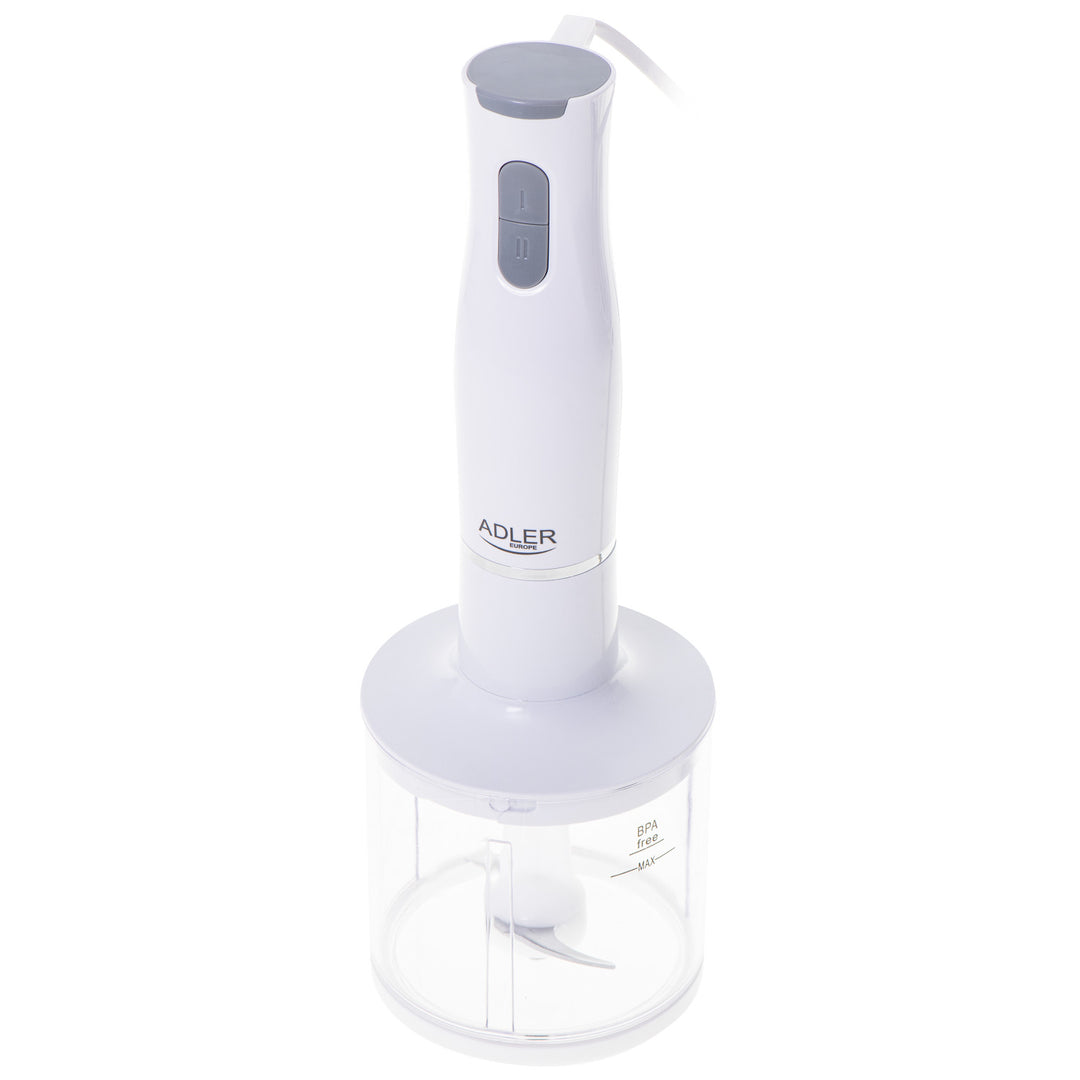 Blender de mână multifuncțional Adler, 2 viteze, alb, 800W, AD 4620
