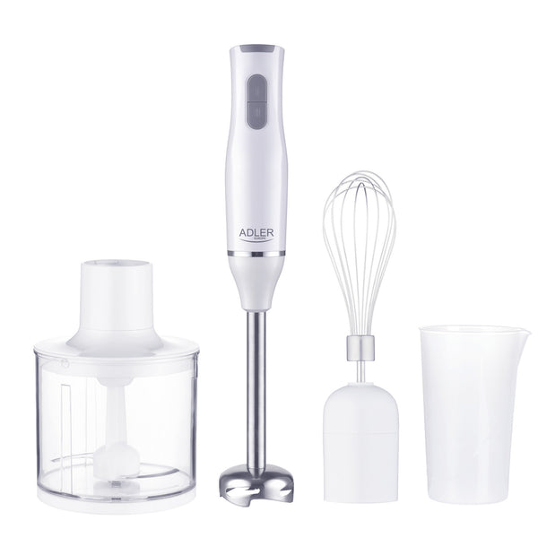 Blender de mână multifuncțional Adler, 2 viteze, alb, 800W, AD 4620