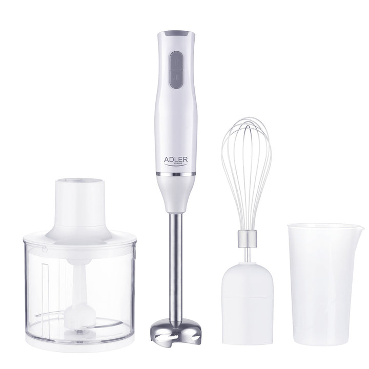 Blender de mână multifuncțional Adler, 2 viteze, alb, 800W, AD 4620