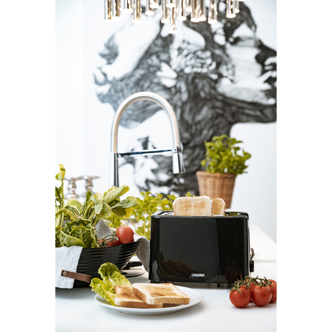 Prajitor de paine Mesko pentru 2 felii, 900W, negru, MS 3220