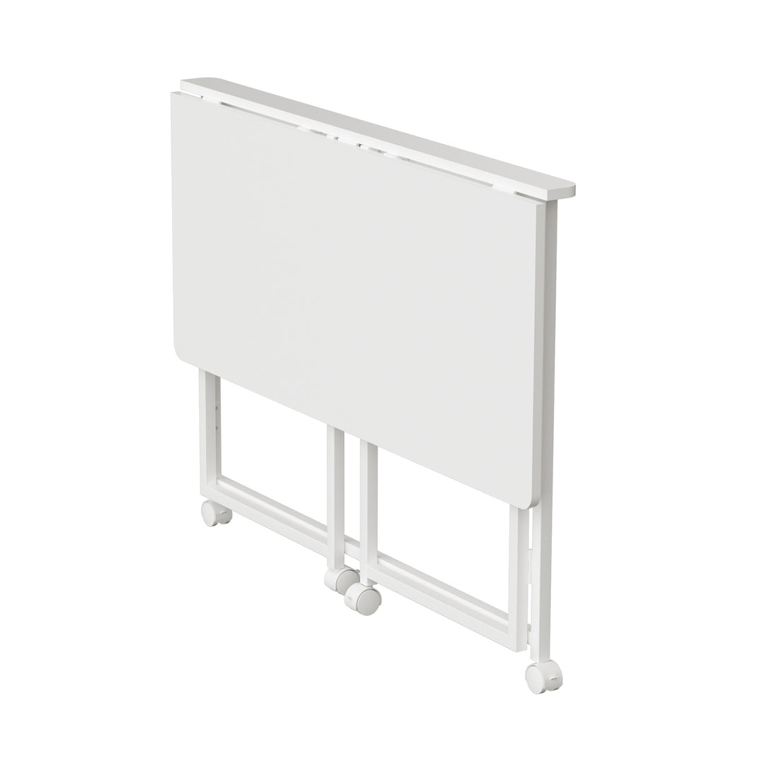 Maclean masă birou pliabilă, alb, mobilă, top 100x50cm, max. 50kg, MC-1250 W