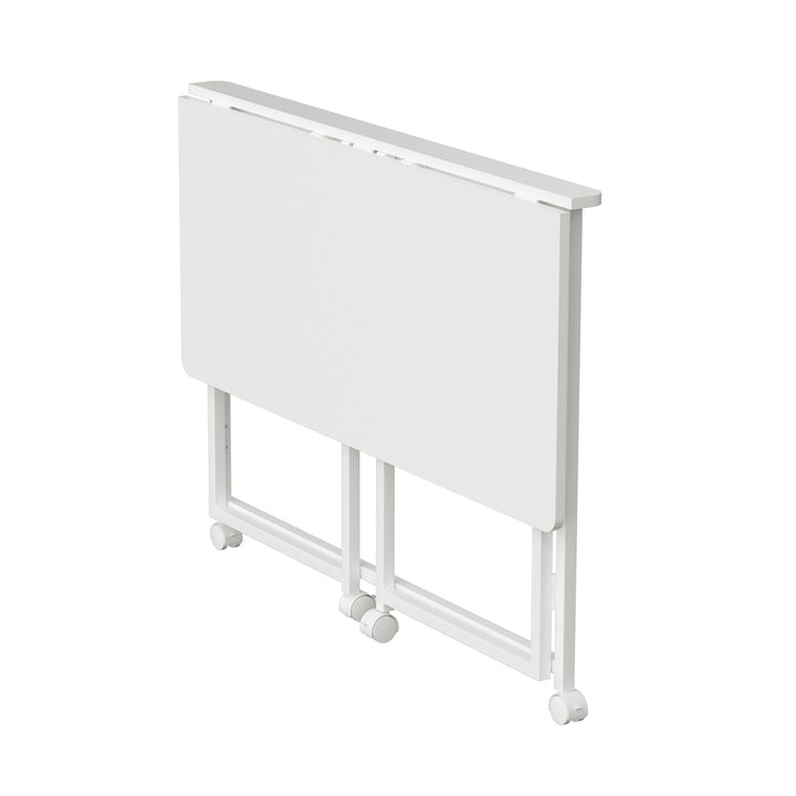 Maclean masă birou pliabilă, alb, mobilă, top 100x50cm, max. 50kg, MC-1250 W