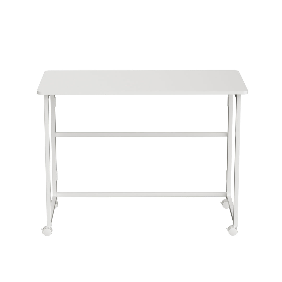 Maclean masă birou pliabilă, alb, mobilă, top 100x50cm, max. 50kg, MC-1250 W