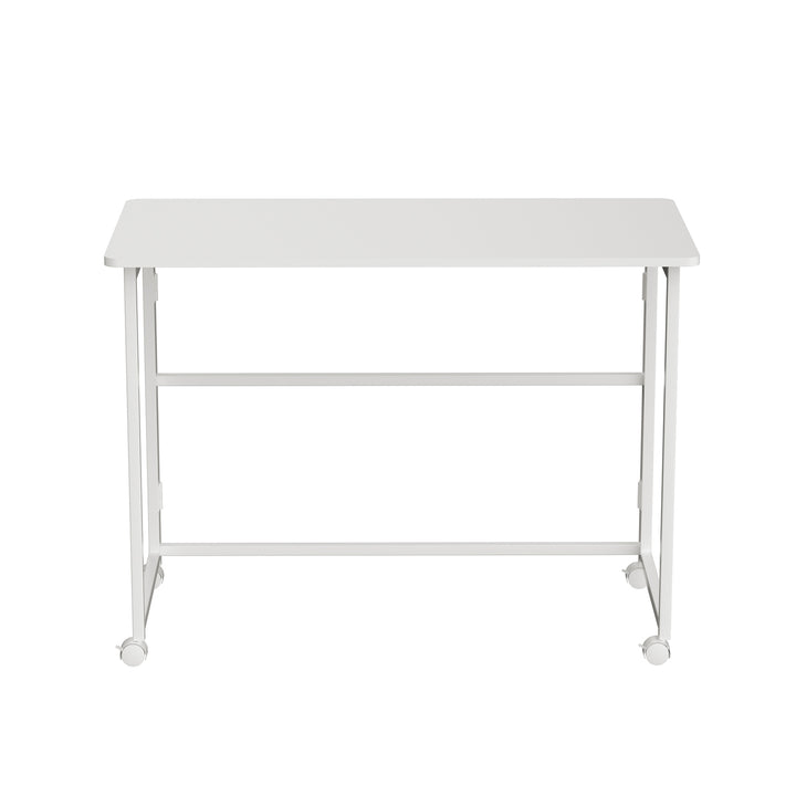 Maclean masă birou pliabilă, alb, mobilă, top 100x50cm, max. 50kg, MC-1250 W