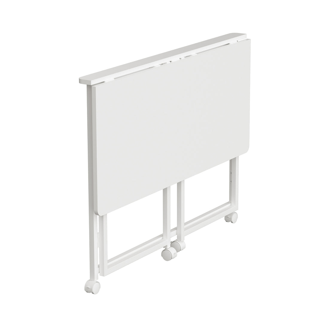 Maclean masă birou pliabilă, alb, mobilă, top 100x50cm, max. 50kg, MC-1250 W