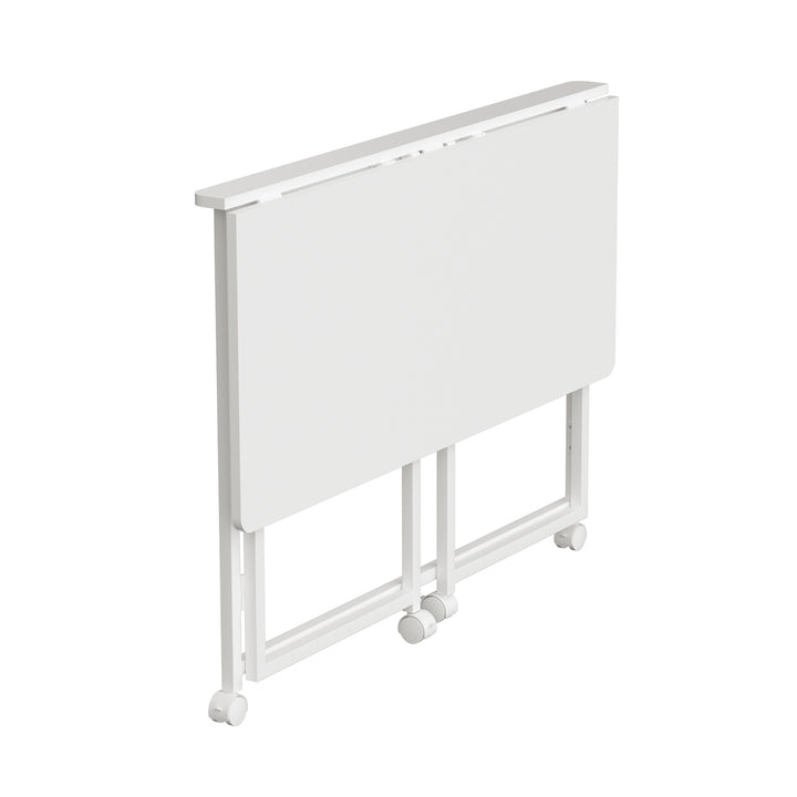 Maclean masă birou pliabilă, alb, mobilă, top 100x50cm, max. 50kg, MC-1250 W