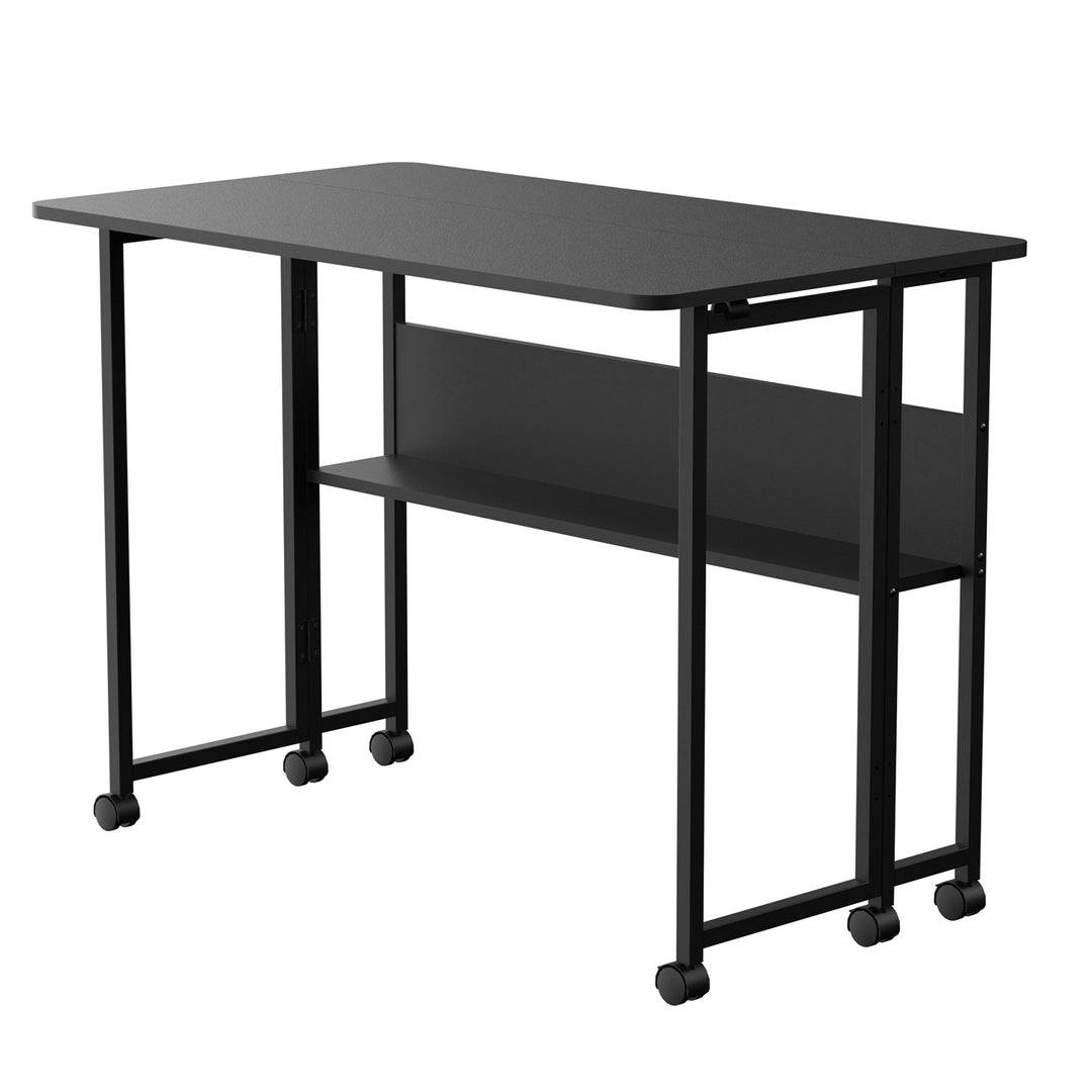 Maclean masă birou pliabilă, negru, mobilă, top 100x58cm, max. 50kg, MC-126 B