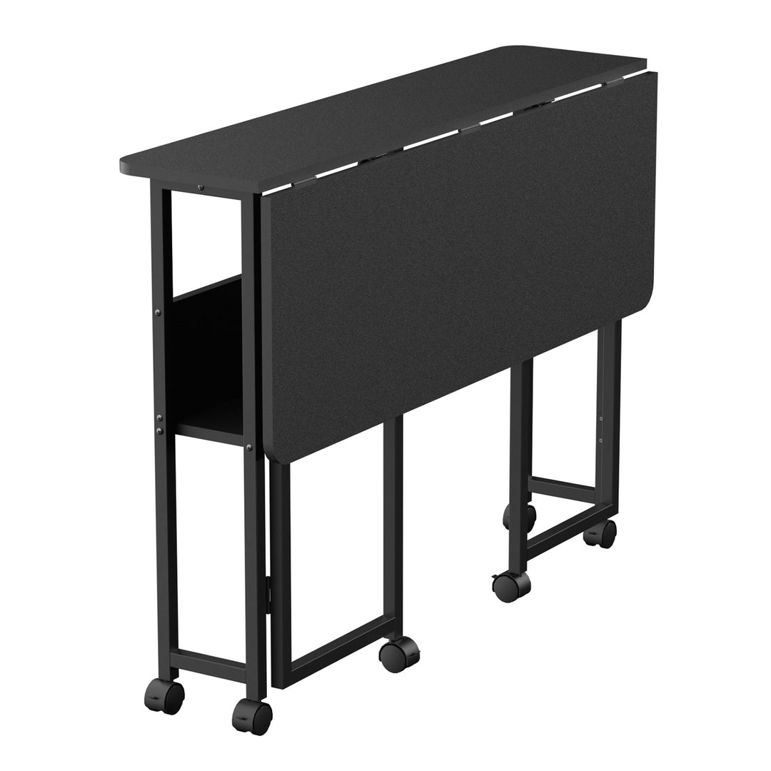 Maclean masă birou pliabilă, negru, mobilă, top 100x58cm, max. 50kg, MC-126 B