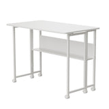 Maclean masă birou pliabilă, alb, mobilă, top 100x58cm, max. 50kg, MC-126 W