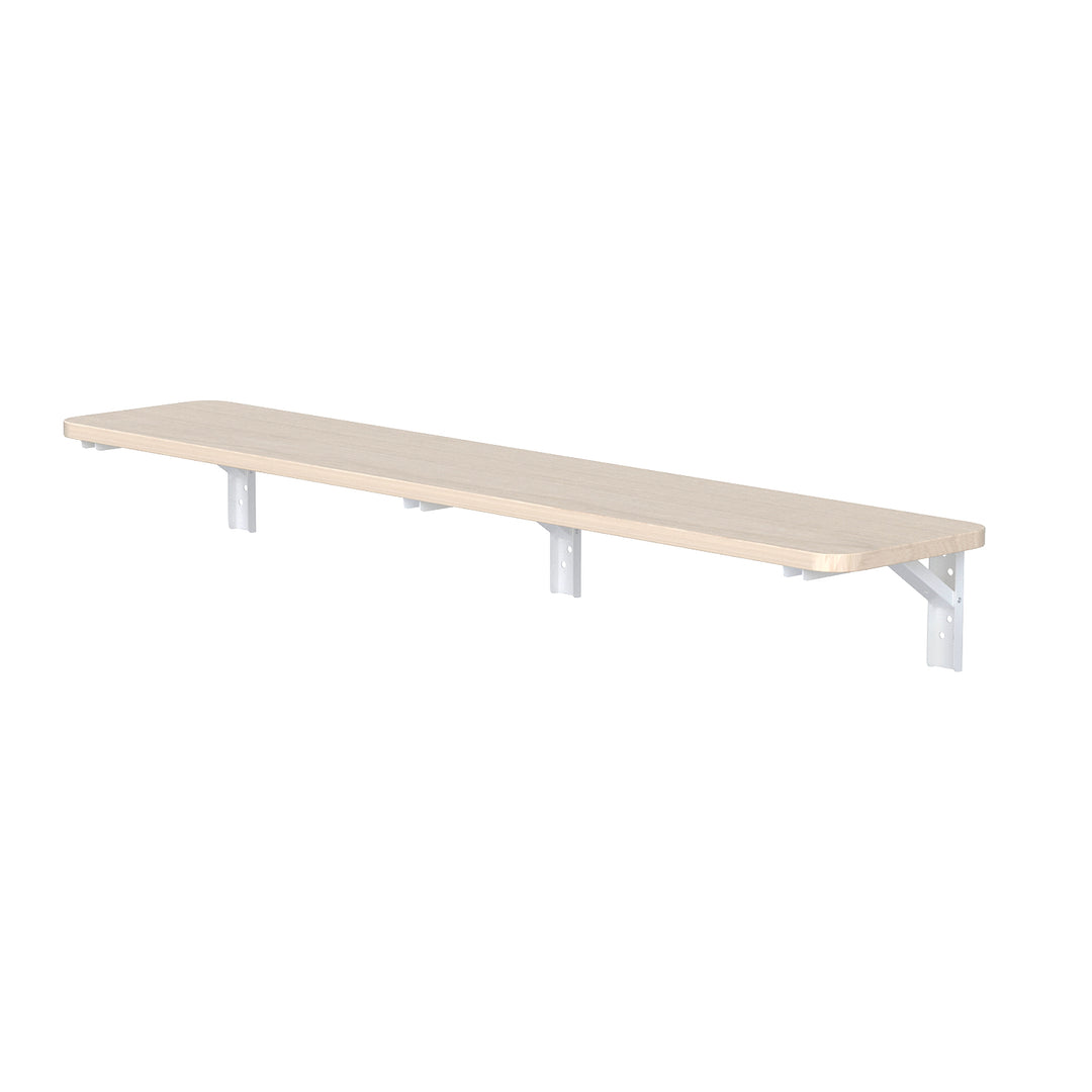 Raft pliabil/top Maclean, culoare lemn deschis, 100x20 cm, max.50 kg, MC-129 WD