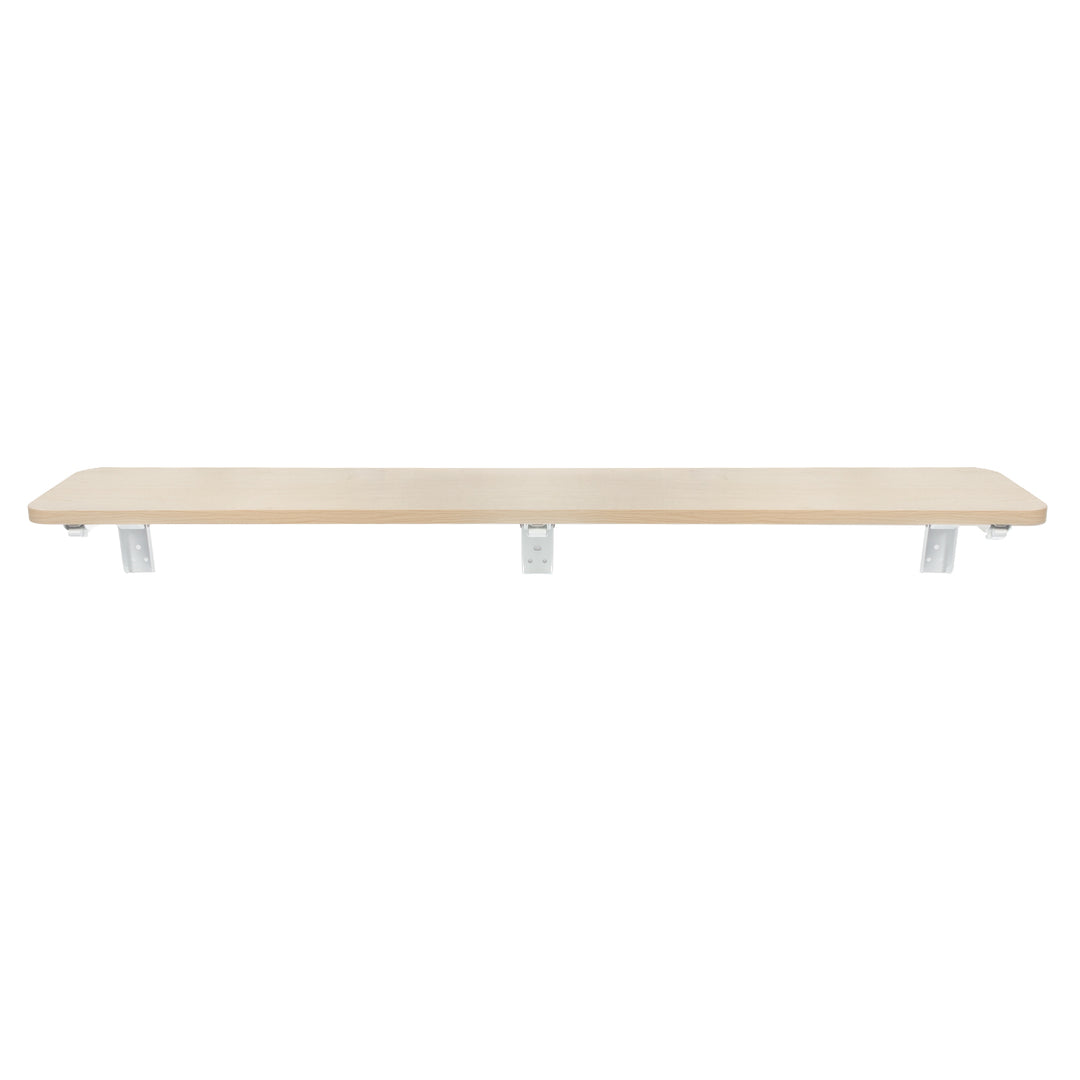 Raft pliabil/top Maclean, culoare lemn deschis, 100x20 cm, max.50 kg, MC-129 WD
