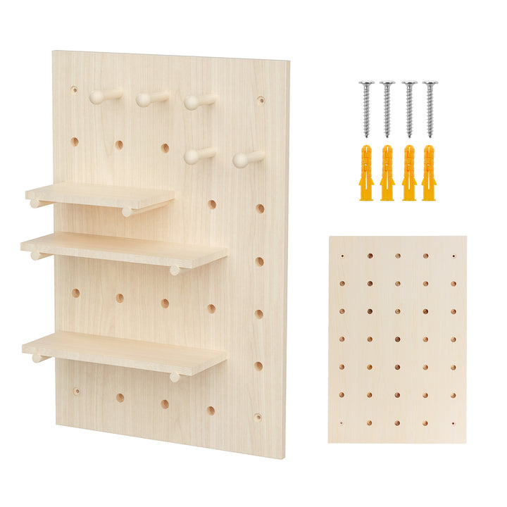 Organizator din lemn pentru tablă albă Maclean, culoarea lemnului deschis, 40x60 cm, max. 20 kg, MC-130 WD