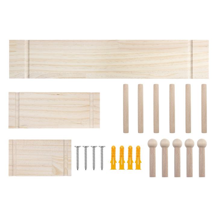 Organizator din lemn pentru tablă albă Maclean, culoarea lemnului deschis, 60x80 cm, max. 20 kg, MC-131 WD