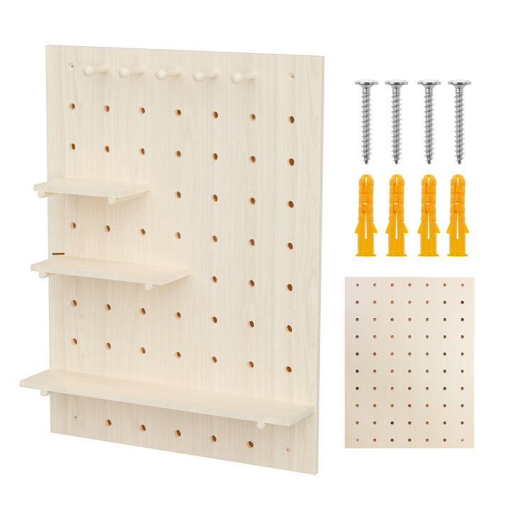 Organizator din lemn pentru tablă albă Maclean, culoarea lemnului deschis, 60x80 cm, max. 20 kg, MC-131 WD