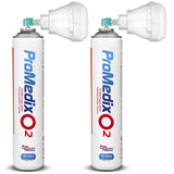 Inhalator portabil cu 99,4% oxigen în conservă Promedix 12L, PR-994, 2 unități