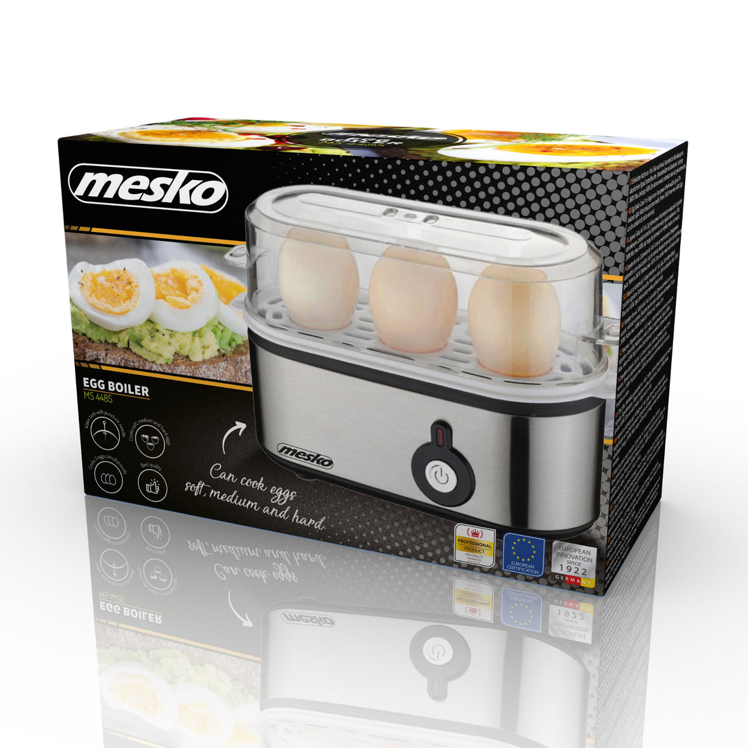 Fierbător de ouă Mesko MS 4485 pentru 1-3 ouă, 350W, cu înțepător, priză UK