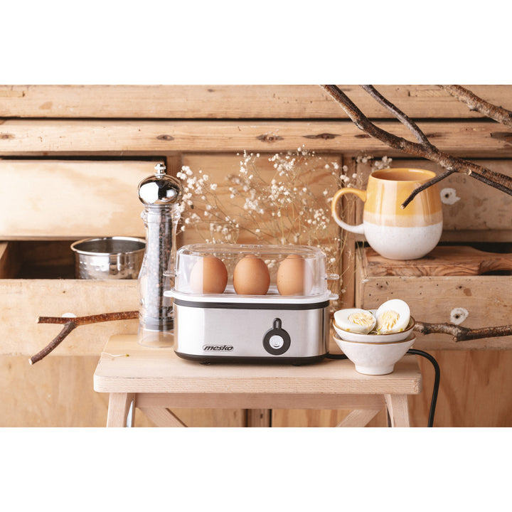 Fierbător de ouă Mesko MS 4485 pentru 1-3 ouă, 350W, cu înțepător, priză UK