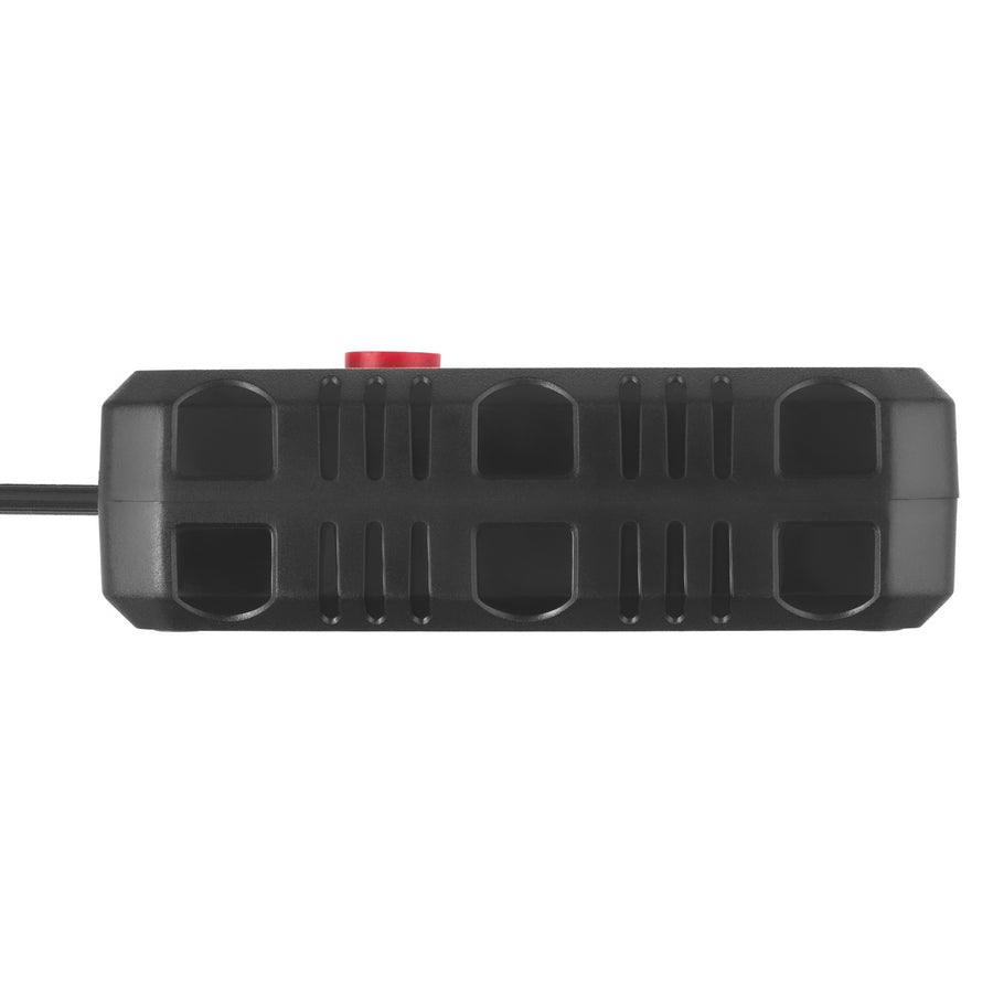 Maclean power strip, cablu prelungitor 2 prize + 3xUSB, 110-240V AC 50/60Hz, 2.1A max 2500W, 3 m, negru, MCE388 B
