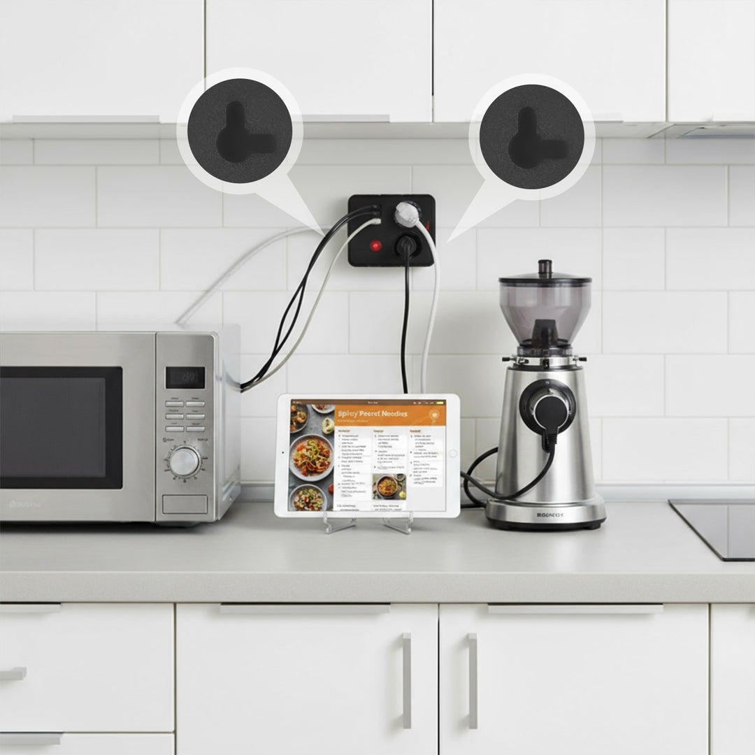 Maclean power strip, cablu prelungitor 2 prize + 3xUSB, 110-240V AC 50/60Hz, 2.1A max 2500W, 3 m, negru, MCE388 B