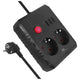 Maclean power strip, cablu prelungitor 2 prize + 3xUSB, 110-240V AC 50/60Hz, 2.1A max 2500W, 3 m, negru, MCE388 B