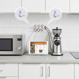 Furtun de alimentare Maclean, cablu prelungitor cu 6 prize + 4xUSB, 110-240V AC 50/60Hz, 2.1A max 2500W, 1.5 m, alb, MCE389 W