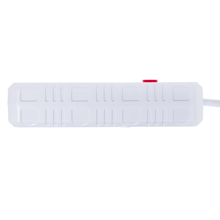Furtun de alimentare Maclean, cablu prelungitor cu 4 prize + 3xUSB, 110-240V AC 50/60Hz, 2.1A max 2500W, 3m, alb, MCE393 W