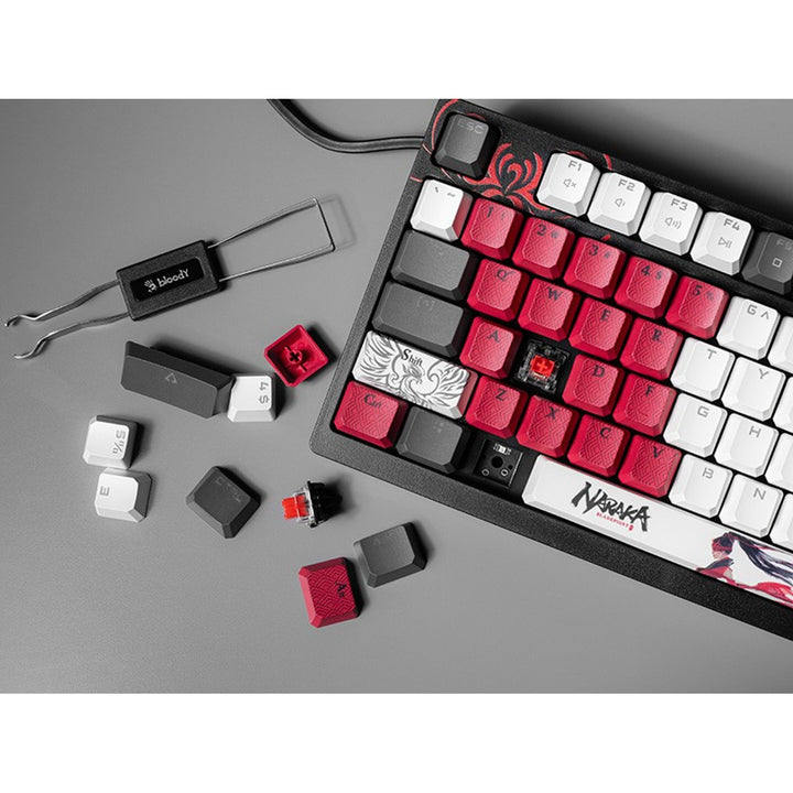 Tastatură mecanică A4TECH BLOODY S98 Naraka, USB, (BLMS Red Plus Switches)