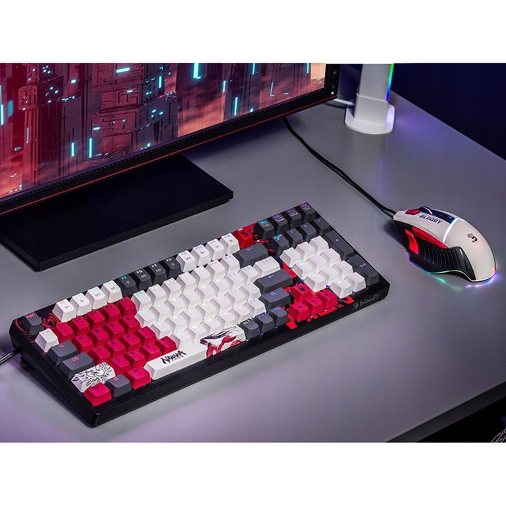 Tastatură mecanică A4TECH BLOODY S98 Naraka, USB, (BLMS Red Plus Switches)