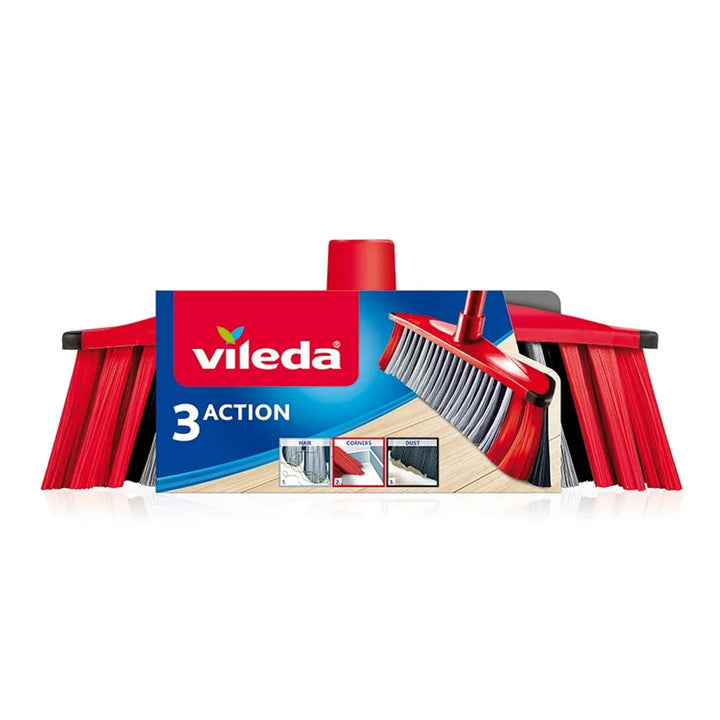 Perie cu trei fibre, fără mâner, cartuș Vileda 3-Action