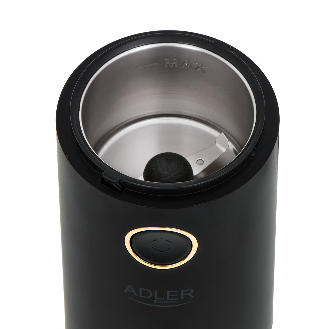Măcinător electric de cafea Adler, 150W, negru, AD 4446BG