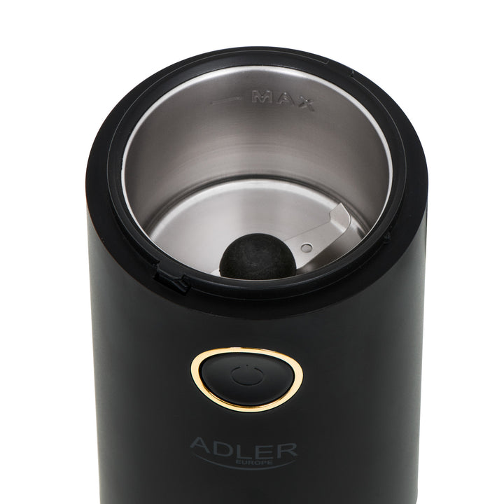 Măcinător electric de cafea Adler, 150W, negru, AD 4446BG